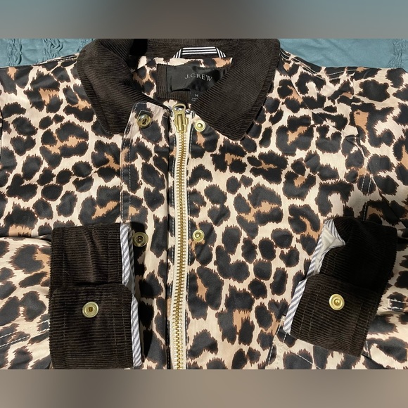 J. Crew Leopard Print Jacket - Black and Tan - Picture 5 of 16